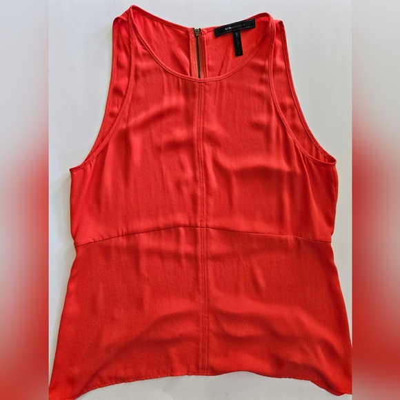 BCBG Orange Racerback Top (M) - Picture 4 of 7